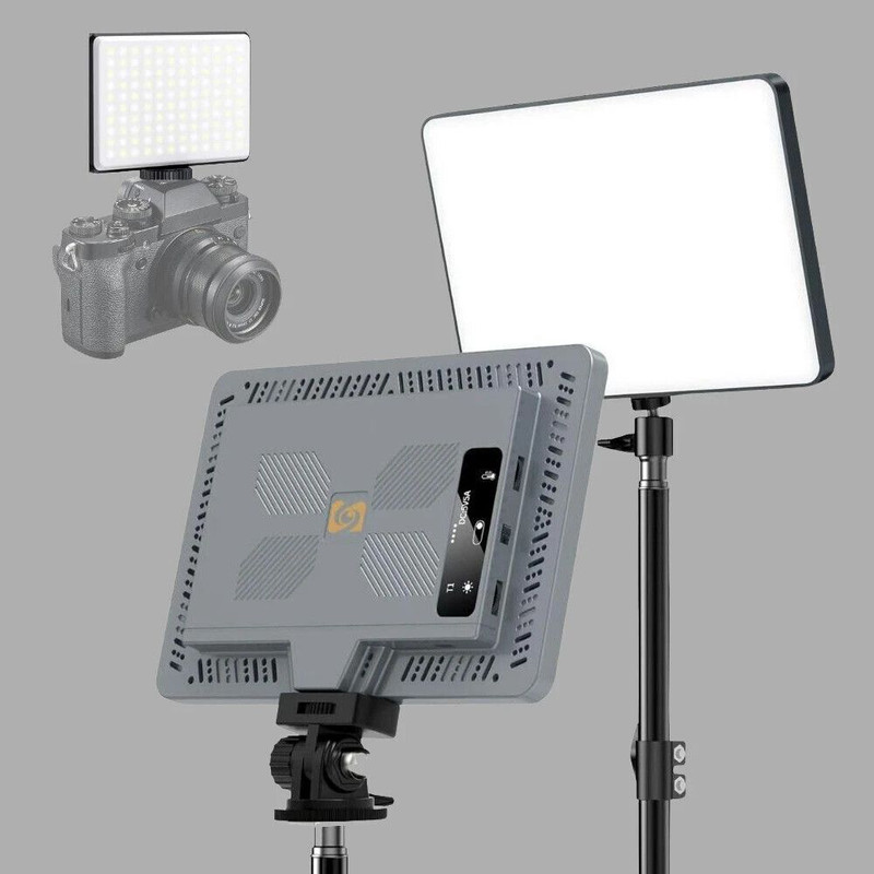 IMAGINEA 11-Inch LED Video Light Panel with Adjustable Brightness for Camera, YouTube 4100 lx Camera LED Light(Batteries Included)