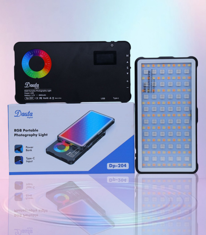 DAATA Digital DP-204 RGB LED light 138 lx Camera LED Light(Batteries Included)