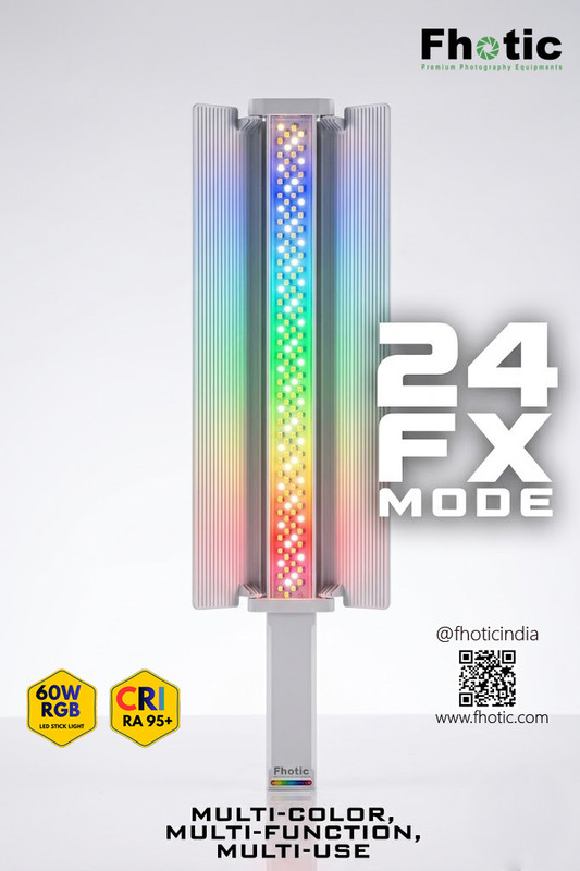 Fhotic FSL- 60W RGB 33600 lx Camera LED Light(Batteries Included)