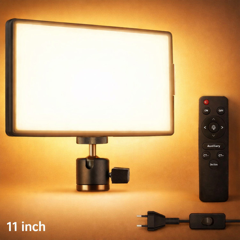 Vacotta 11-Inch Upgraded DSLR | Mobile RA96+ 8K LED Light for Photography / Videography 5700 lx Camera LED Light(Batteries Included)