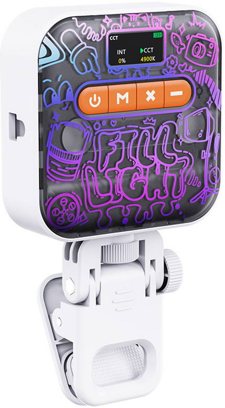 SERPLEX Cool RGB Camera Light 360 Full Color 900 lx Camera LED Light(Batteries Included)