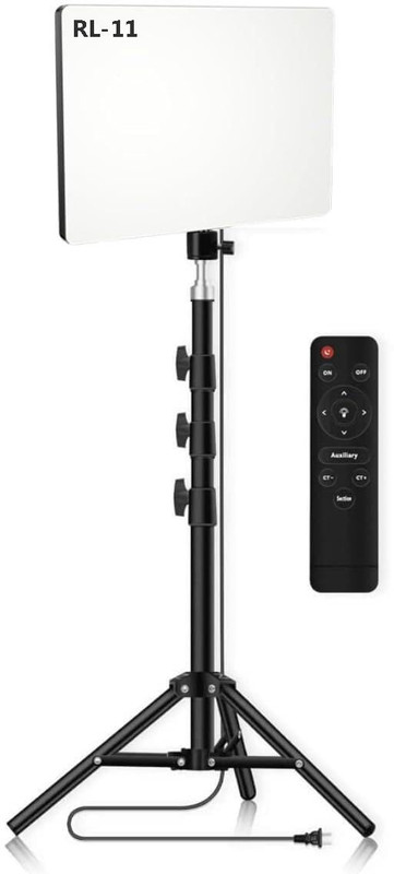 IMAGINEA 11 Inch LED Soft Camera Light with 7ft Adjustable Tripod Stand & Wireless Remote 2800 lx Camera LED Light