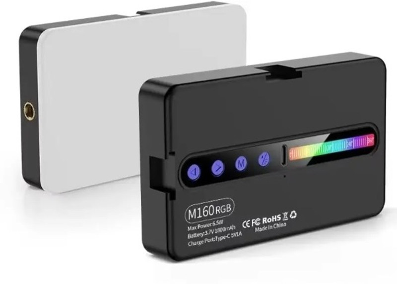 Alfa PR-360_Metal Stand-Prpl 800 lx 800 lx Camera LED Light(Batteries Included)