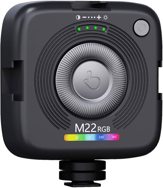 Carecase M22 RGB Magnetic LED Camera & Photography Light Adjustable Color Panel Lamp 800 lx Camera LED Light(Batteries Included)