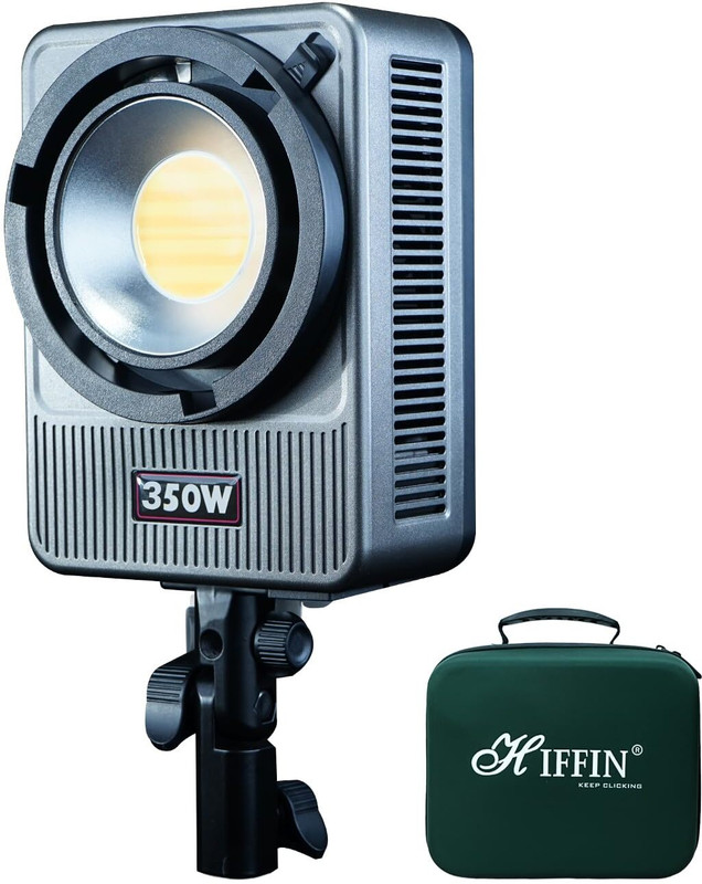 Hiffin HF-350 PRO Wonder Series 350W LED Video Light | CRI 95+ | CCT 2700K-6500K 25800 lx Camera LED Light