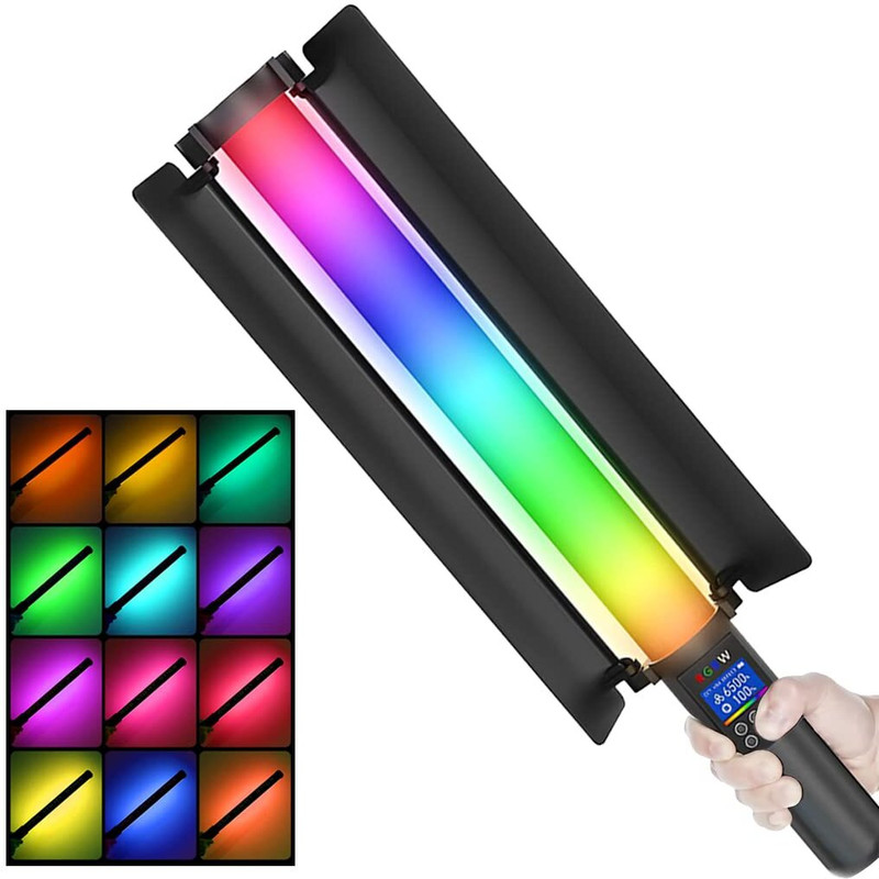 IMMUTABLE RME_Portable Handheld RGB LED Light SDG23 5800 lx Camera LED Light(Batteries Included)