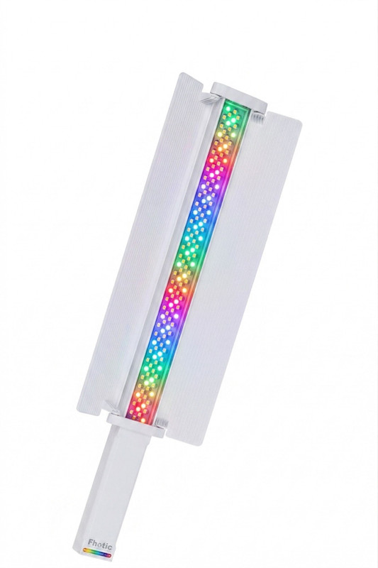 Fhotic FSL-6000RGB (60w)Portable Handheld LED Light Wand 100 lx Camera LED Light(Batteries Included)