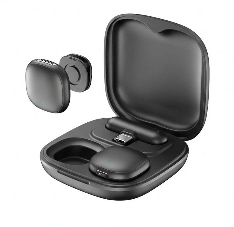 Foxne point 156 Wireless Dual Lavalier Microphone with Charging Case, Plug & Play USB-C Camera Microphone