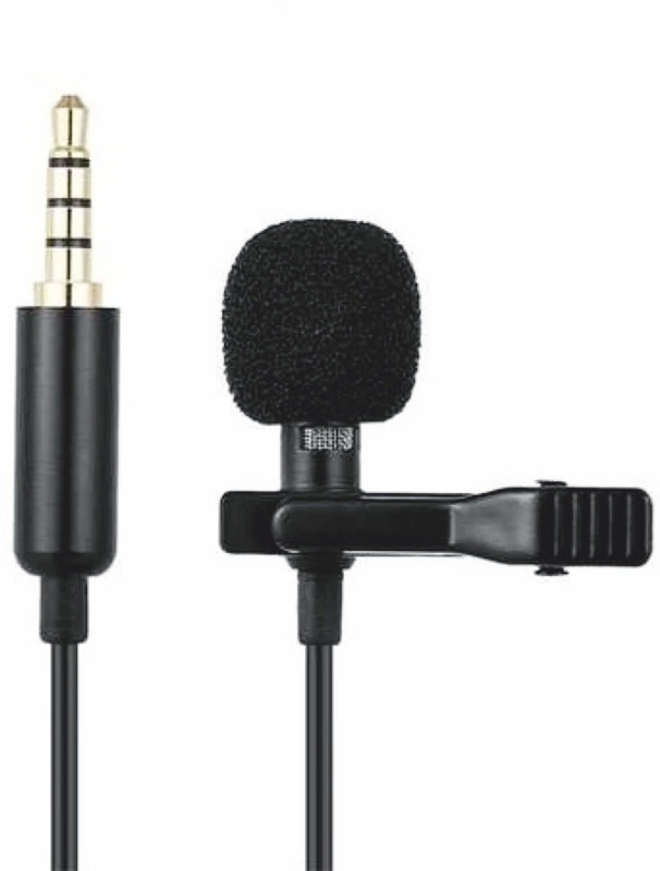 fotokina JH-043 super sound for audio and video recording 3.5 aux - black Camera Microphone