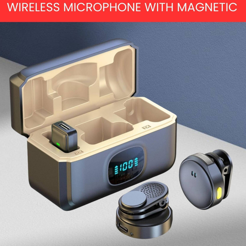 VORLEN Q8 Wireless Mic for Personal Recording Camera Microphone