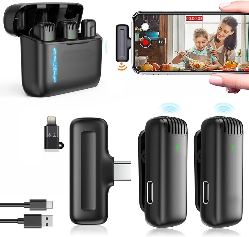 Nextroniqs J13 Plug & Play Wireless Mic for YouTube & Instagram Live Camera Microphone