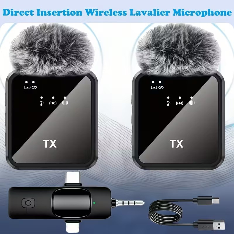 Foxne point F11-2 Wireless Microphone Dual Lavalier Mic for Mobile & Camera Camera Microphone