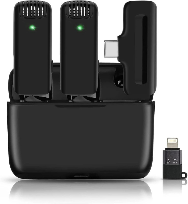BfsTeckt J13 Wireless Mic for Video Recording, YouTube, Facebook, Live Stream Camera Microphone