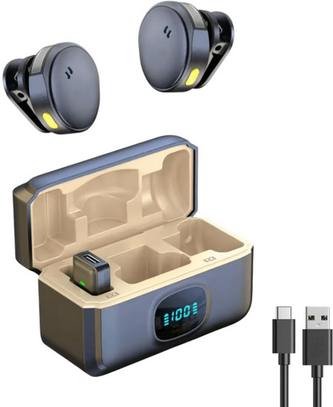 HRYFiNE Professional Wireless Mic with Noise Cancellation for Video Recording,Reel,Vlogg Camera Microphone