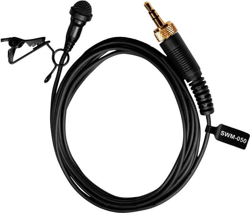 Flaxzy Locking 3.5mm Microphone Omni-Directional for use With Wireless transmitters Camera Microphone