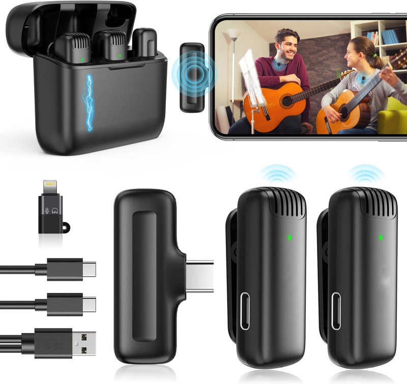 Perfx J13 Wireless Mic Portable Microphone for YouTube Videos Camera Microphone