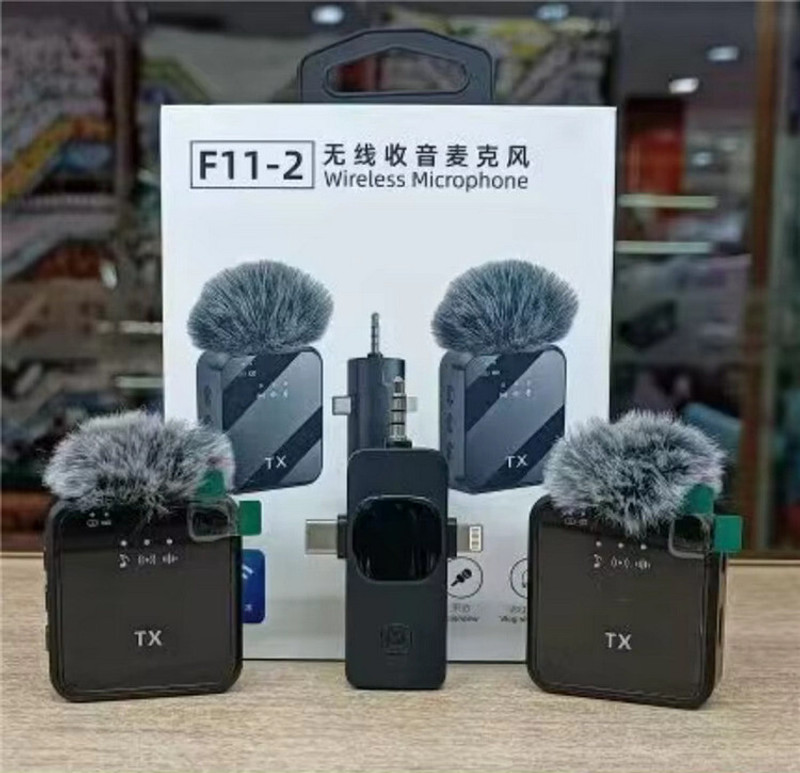HRYFiNE F11 Omnidirectional Microphone System Vlog for Type-C Android & iOS,Plug & Play Camera Microphone