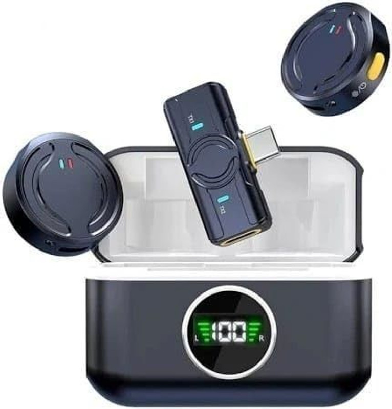 Perfx Q81 Noise Reduction Wireless Mic for YouTube, Gaming & Meetings Camera Microphone