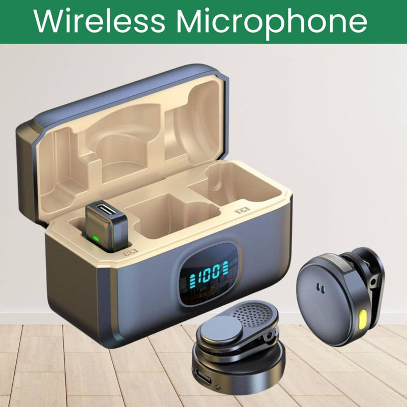 Orvik Q8 Wireless Microphone for Speech Recording Camera Microphone