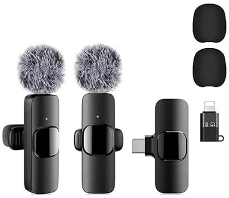 RelElseTech Furry K9 Compact Wireless Lavalier Mic for Shorts & Reels Camera Microphone