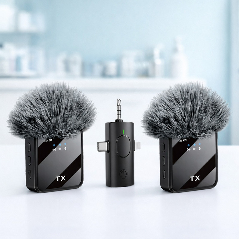Good One F11 Microphone for iPhone/Android/Camera, Wireless Microphones Camera Microphone