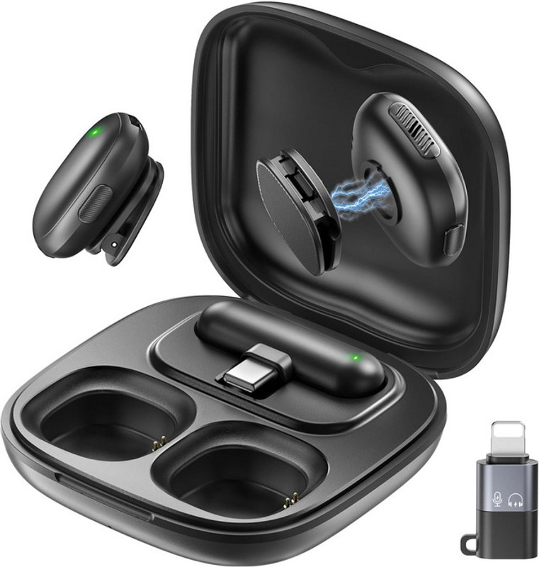 HRYFiNE Ai Noise Reduction wireless microphone for Professional video recording Camera Microphone