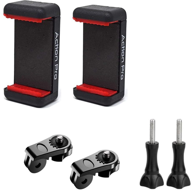 Action Pro Helmet Flat Placement Camera Mount(Made in India Phone Holder Chin Mount For)