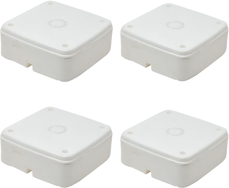 HTE CCTV CAMERA JUNCTION BOX Wall Flat Placement Camera Mount(White)