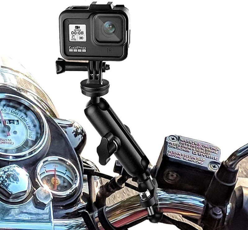 girik Handlebar Jaw Clamp Camera Mount(Black)