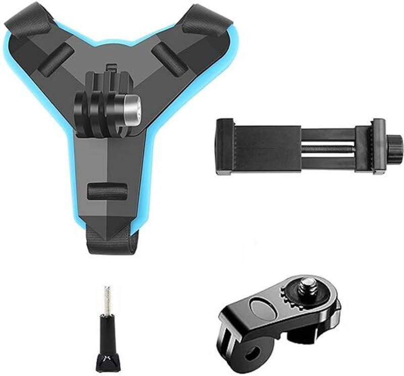 SHAH ENTERPRISES Helmet Strap Camera Mount(Black)