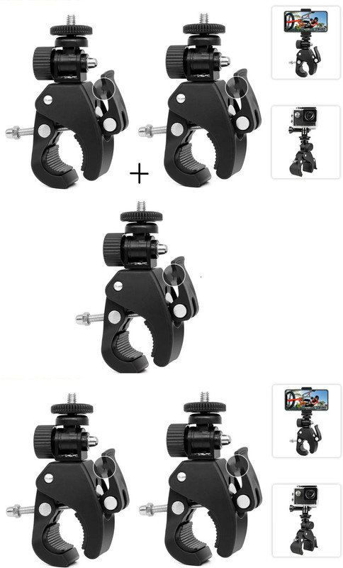 RETRACK Handlebar Jaw Clamp Camera Mount(Black)