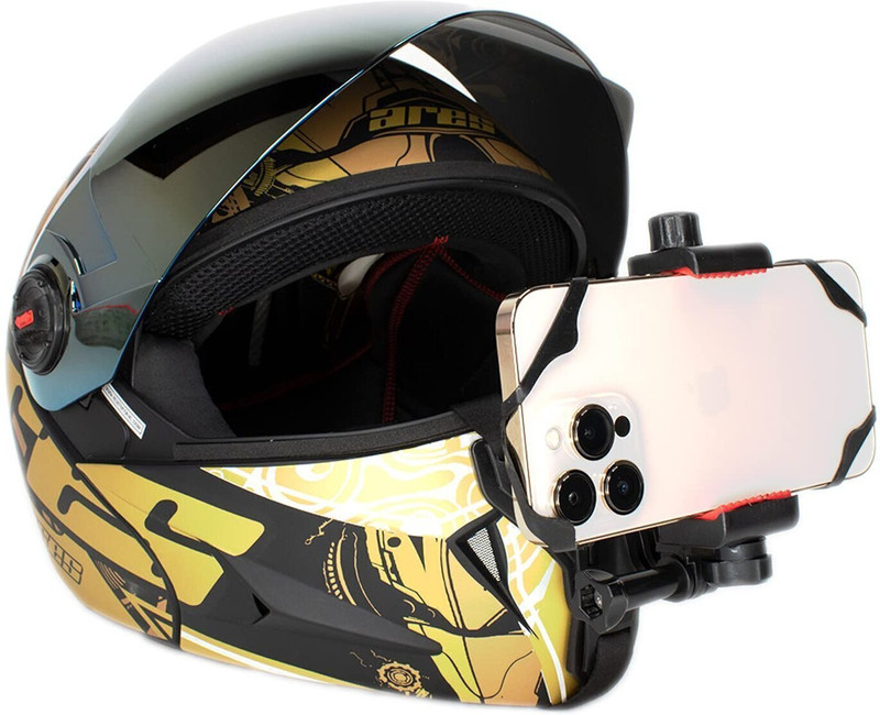 Action Pro Helmet Strap Camera Mount(Helmet Chin Strap Mount For Mobile / GoPro / SJCAM / Insta 360)