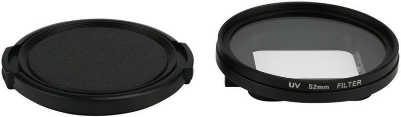 Action Pro Cap Flat Placement Camera Mount(52mm UV Lens Protection Filter with Lens Cap and Adapter For 7/6/5)