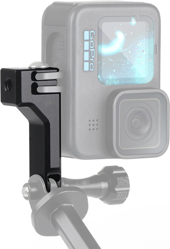 Action Pro Body Grip Camera Mount(Bracket Adapter with 1/4"- 20 Hole for Gopro 4 AKASO Campark Insta360 DJI Osmo)