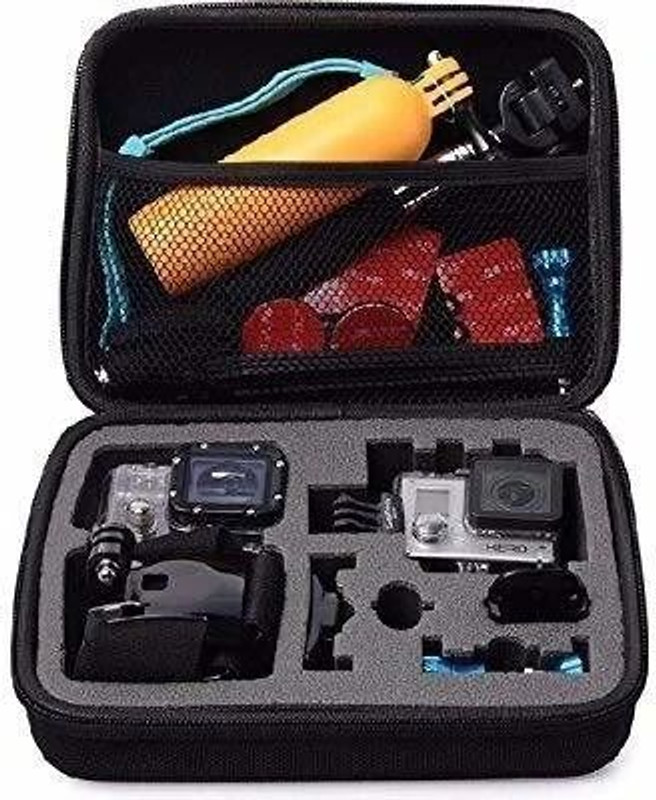 Action Pro Body Flat Placement Camera Mount(Medium Size Travel Storage Case Compatible with GoPro)