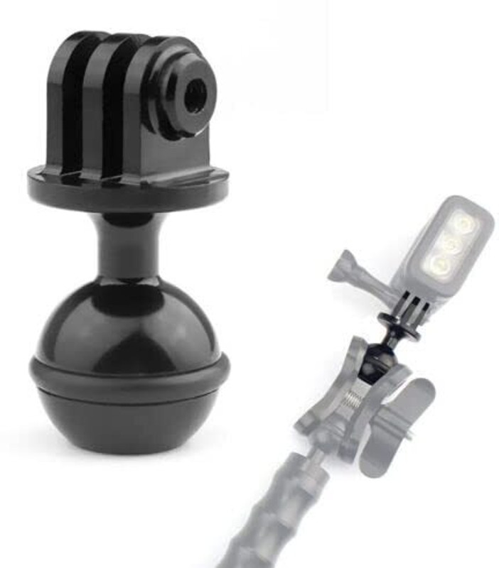 Action Pro Flat Surface Grip Camera Mount(CNC 360 Degree Rotation Ball Head Mount Tripod 2.5CM for Gopro Hero 7/8/9/10/11)