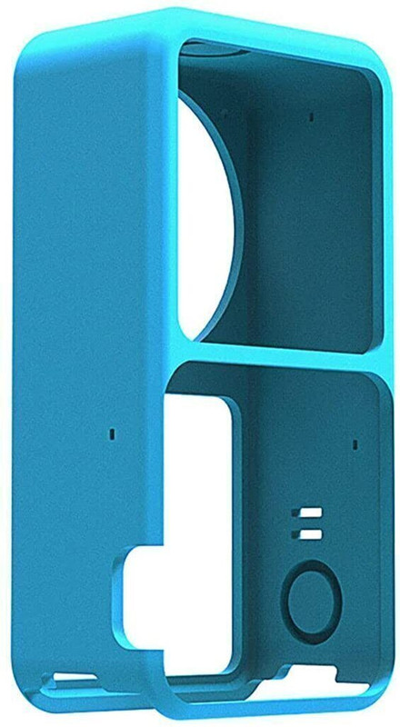 Action Pro Flat Surface Grip Camera Mount(Silicon Protective Case Compatible with DJI Action 2 Sports Camera (Blue))