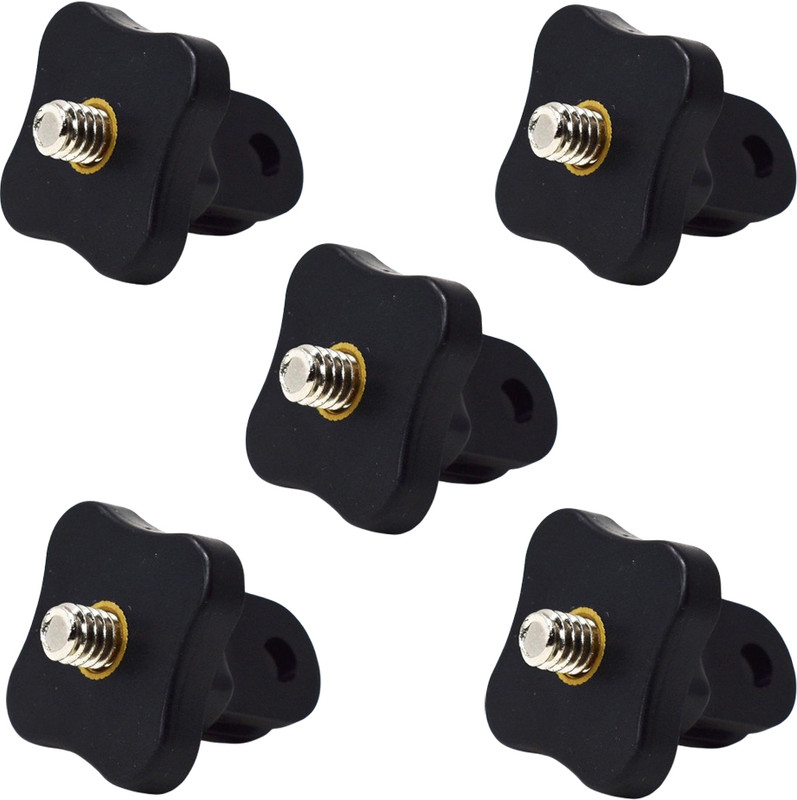 Action Pro Flat Surface Grip Camera Mount(Plastic Tripod Accessories Standard 1/4 inches Thread AEE Adapter (Pack Of 5))