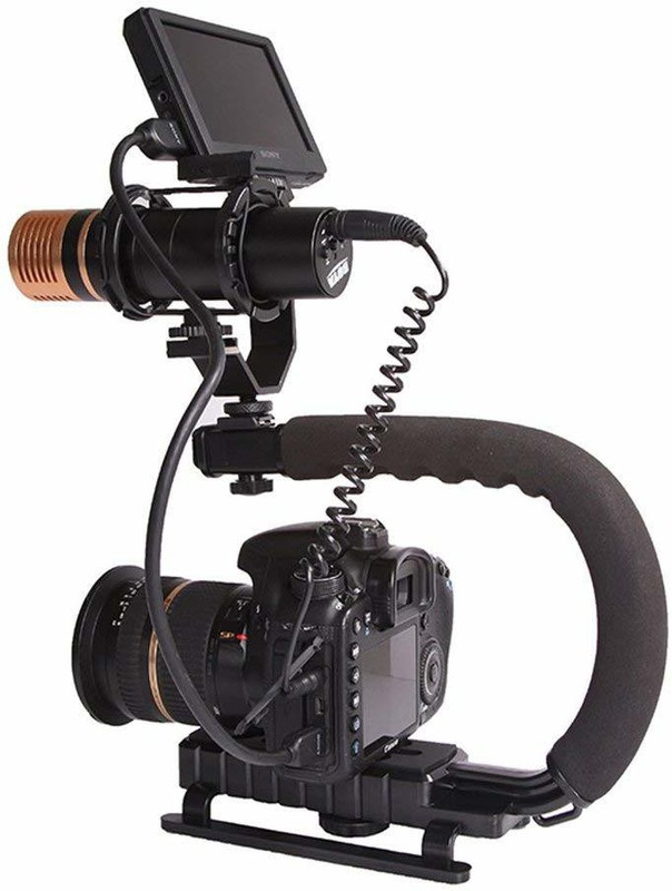 VTS Universal Stabilizer C-Shape Bracket Video Handheld Grip DSLR / Mirrorless Aluminium Camera Pistol Grip