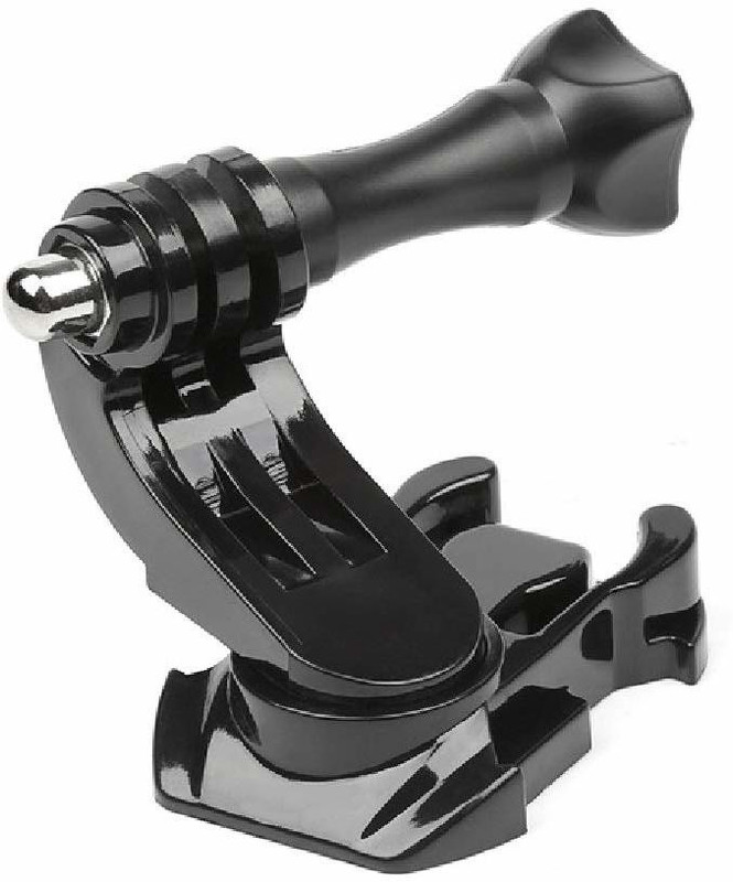 TECHGEAR Action Camera J Hook Buckle Mount for Vertical Surface, Compatible for All GoPro Aluminium Camera Pistol Grip(Black)