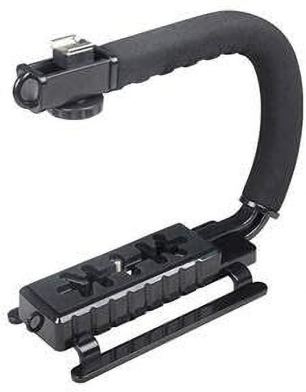 FLYING COLLECTION C-Shape Bracket Video Handheld Grip for DSLR DV Camera (Black) C-Type Video Stabilizer DSLR Digital Camera Steady Holder C-Shaped Handheld Camera Rig