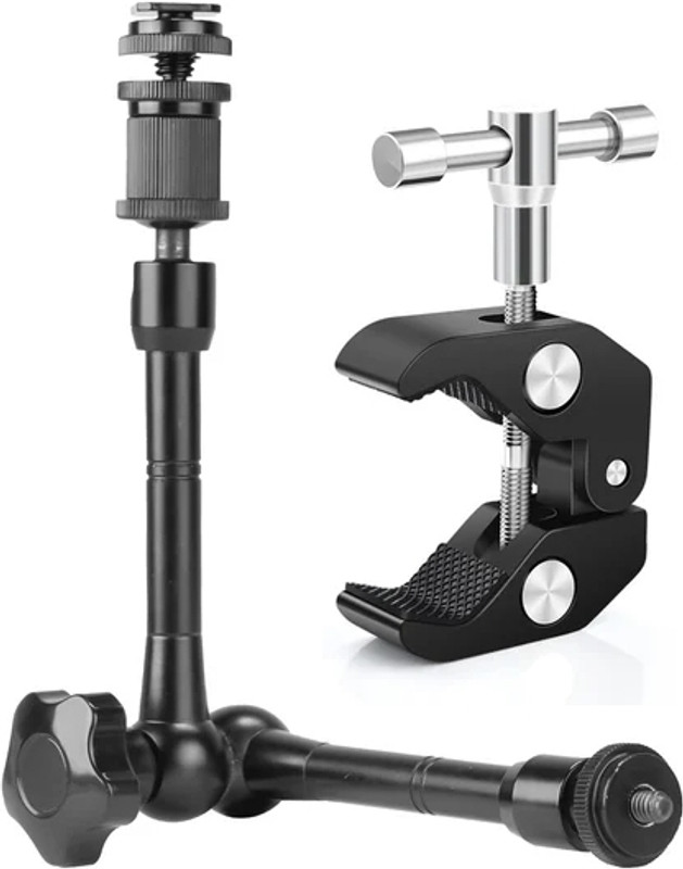 DAATA Magic Arm clamp 11 inch with Super clamp Adjustable Magic Arm with Super Clamp Camera Rig