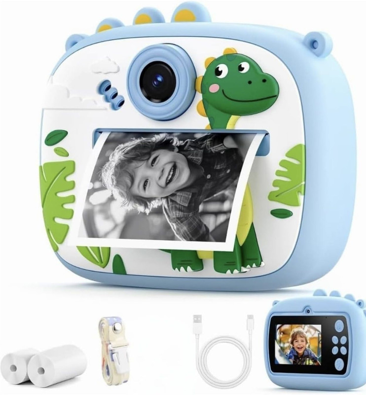 Zee Kids Camera with Instant Print - Mini Digital HD Photo & Video Toy Camera NO Instant Camera(Multicolor)