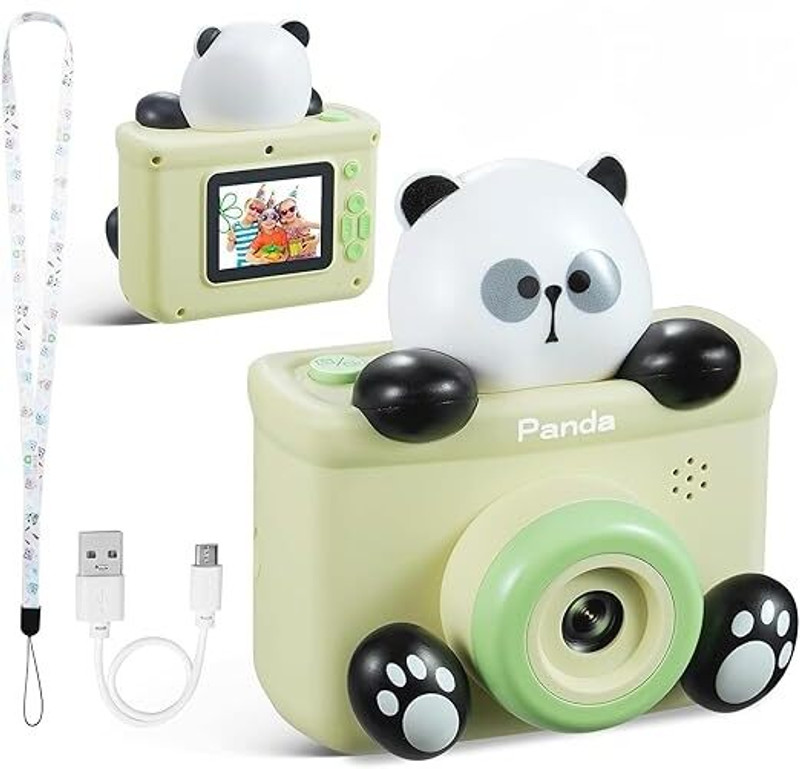 Myrra Panda Kids Camera with Tripod, Selfie Digital Camera for Kids 0 Instant Camera(Multicolor)