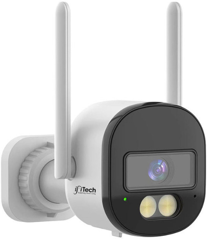 IFITech 4MP 2K Wifi Bullet Camera for Home Security Night Vision - Smart Life App no Point & Shoot Camera(White)