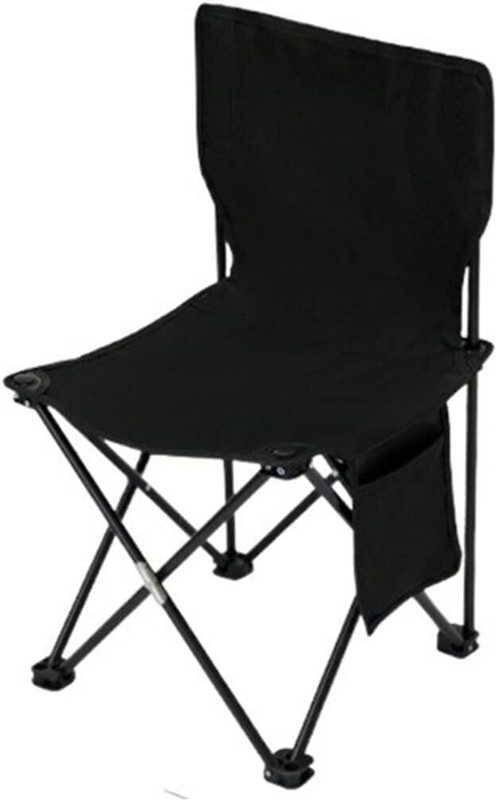 Axtella Portable Folding Camping Chair for Outdoor Use Large Black Backpacking Chair Cam