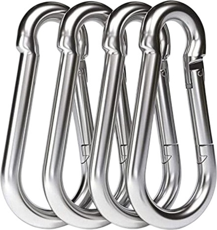 ARZ Heavy Duty Stainless Steel Carabiner Snap Hook for Outdoor Hiking Cam