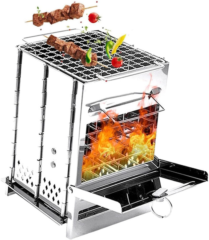 greenway Solid Fuel Camp Stove(Stainless Steel)