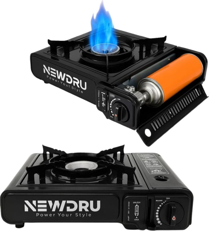 NEWDRU Gas Camp Stove(Stainless Steel)