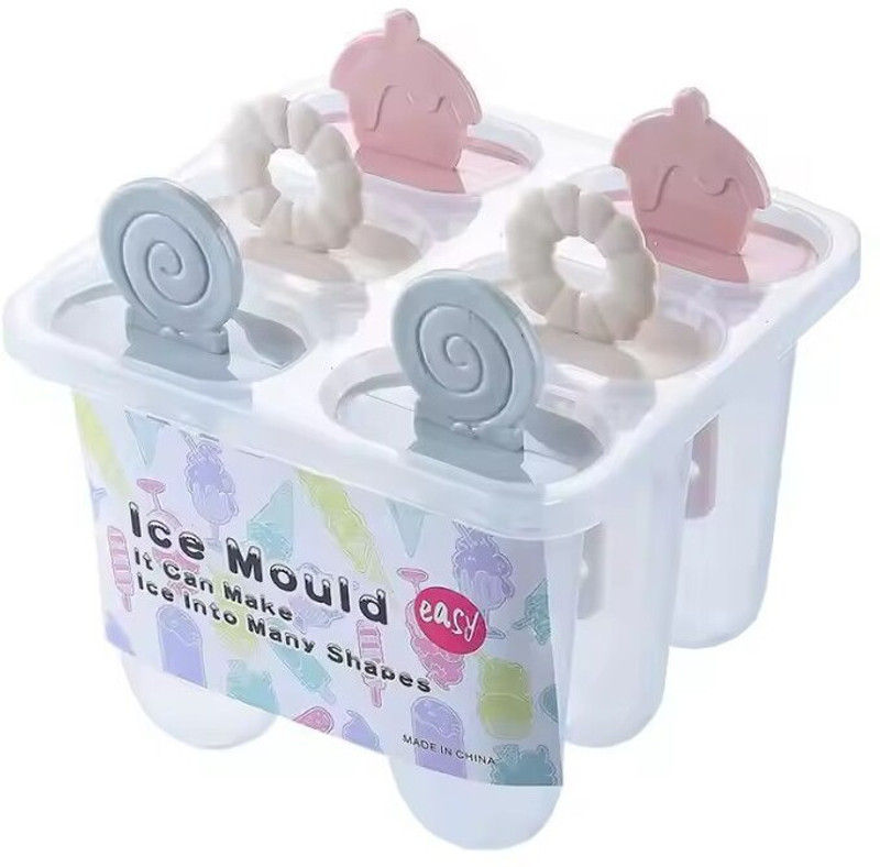 Jony Ice Cream Maker / Kulfi Mould / Popsicle Mould Blue, Yellow Plastic Ice Cube Tray(Pack of1)